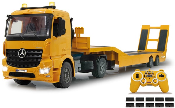 Camion Remolque Teledirigido de Plataforma Mercedes-Benz Arocs 1:20 2,4GHz